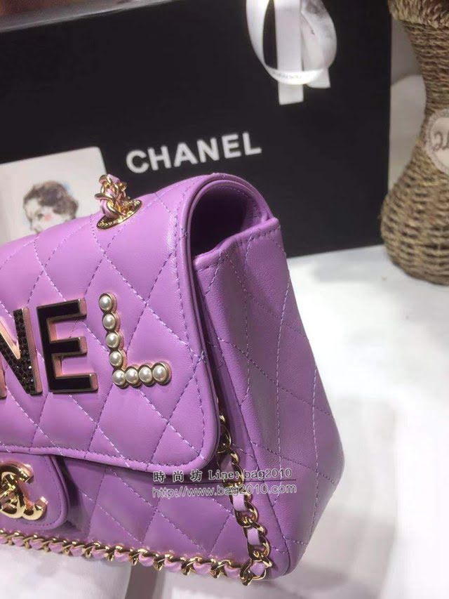 Chanel女包 香奈兒專櫃最新款CF鏈條女包 Chanel2021早春限量版口蓋包 9913  djc4341